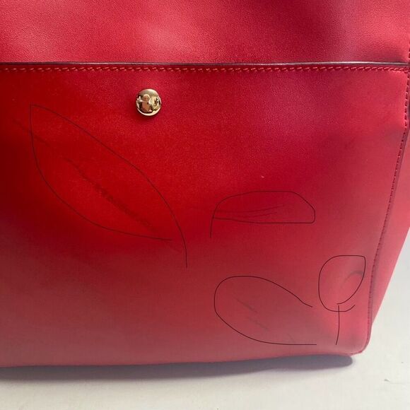 BOSTANTEN Women’s Leather Hobo Bucket Shoulder Bag Red 9X5X12 SEE DESCRIPTION - Picture 7 of 13